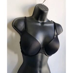 Pink Victorias Secret T-Shirt Perfect Shape Bra Black Undewire 34/36 B Medium